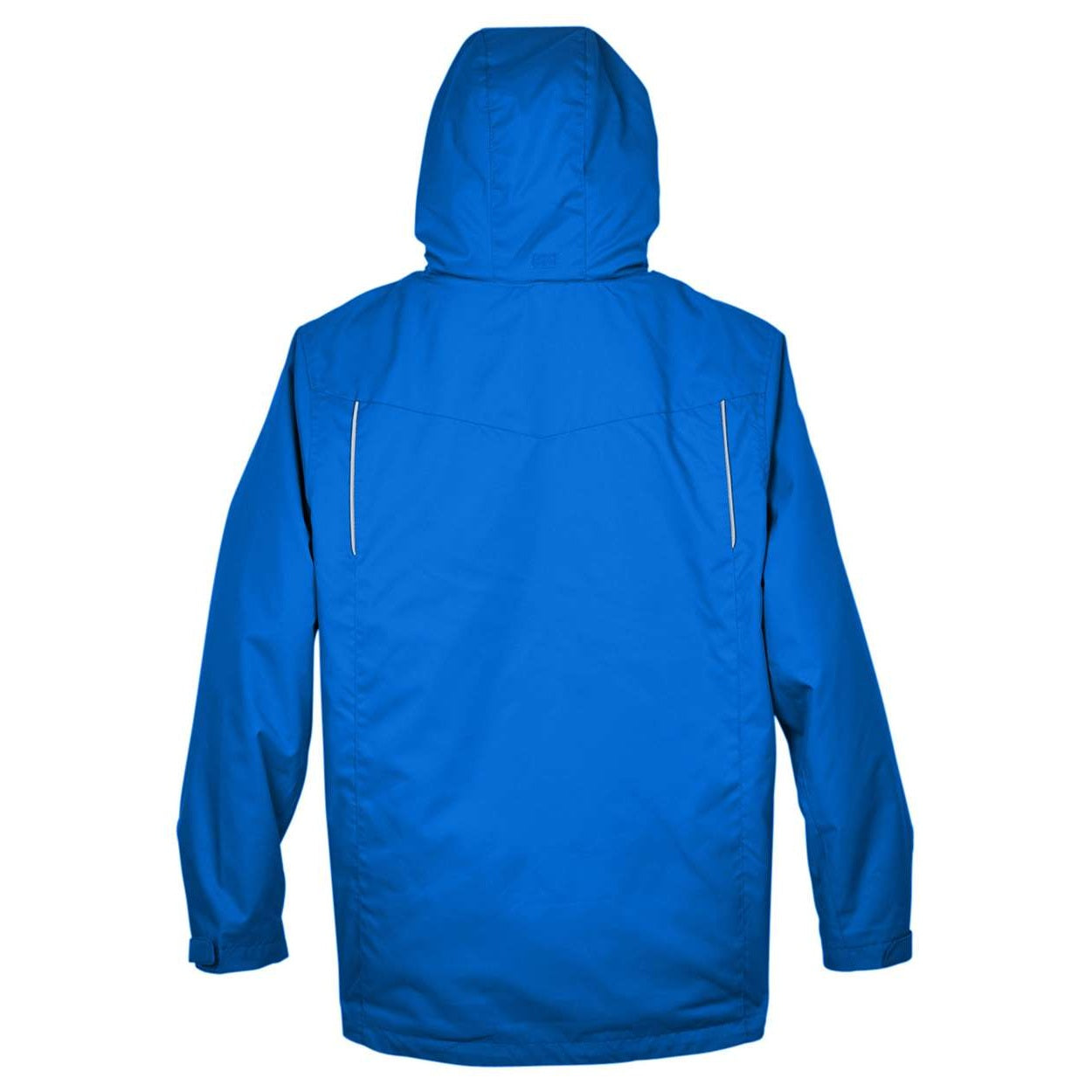 True royal blue hybrid coat on a white background