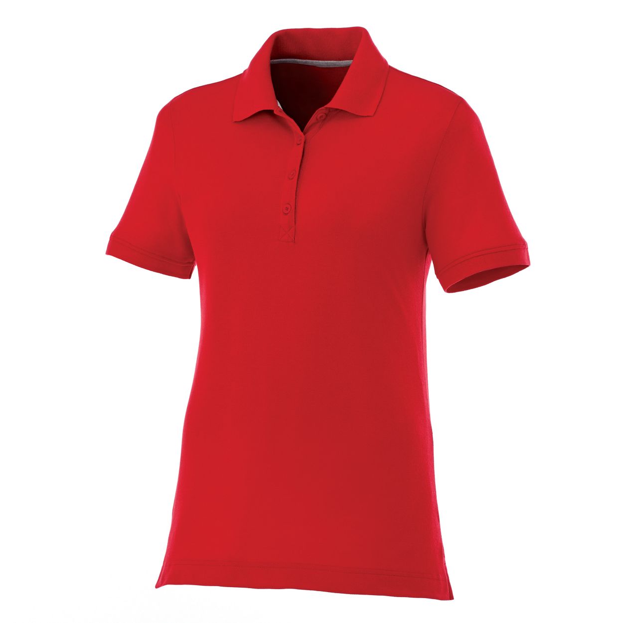 Team red polo shirt on a white background