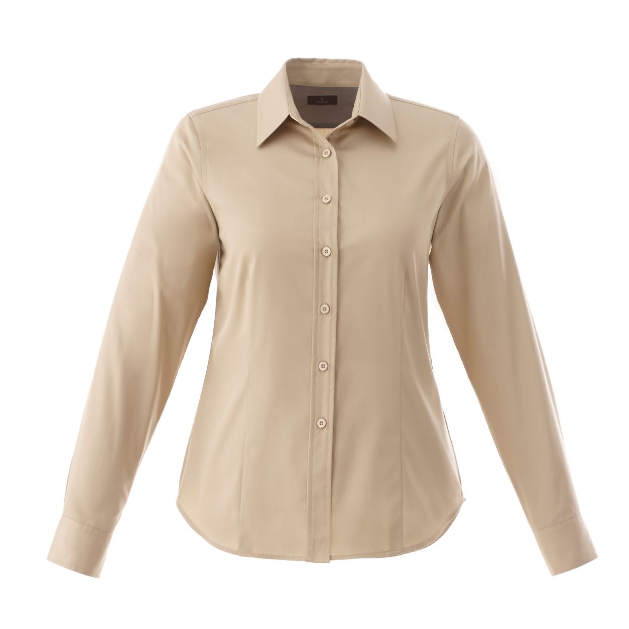 Desert khaki shirt on a white background