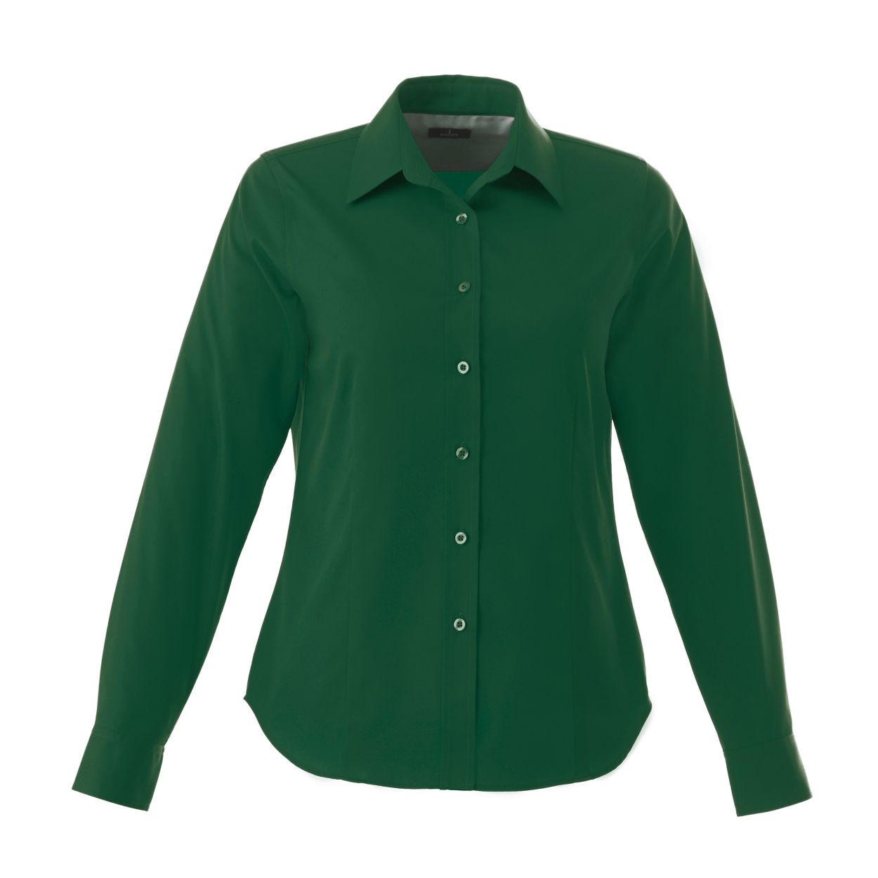 Forest green shirt on a white background