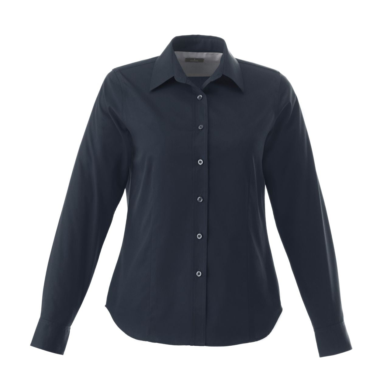 Navy shirt on a white background