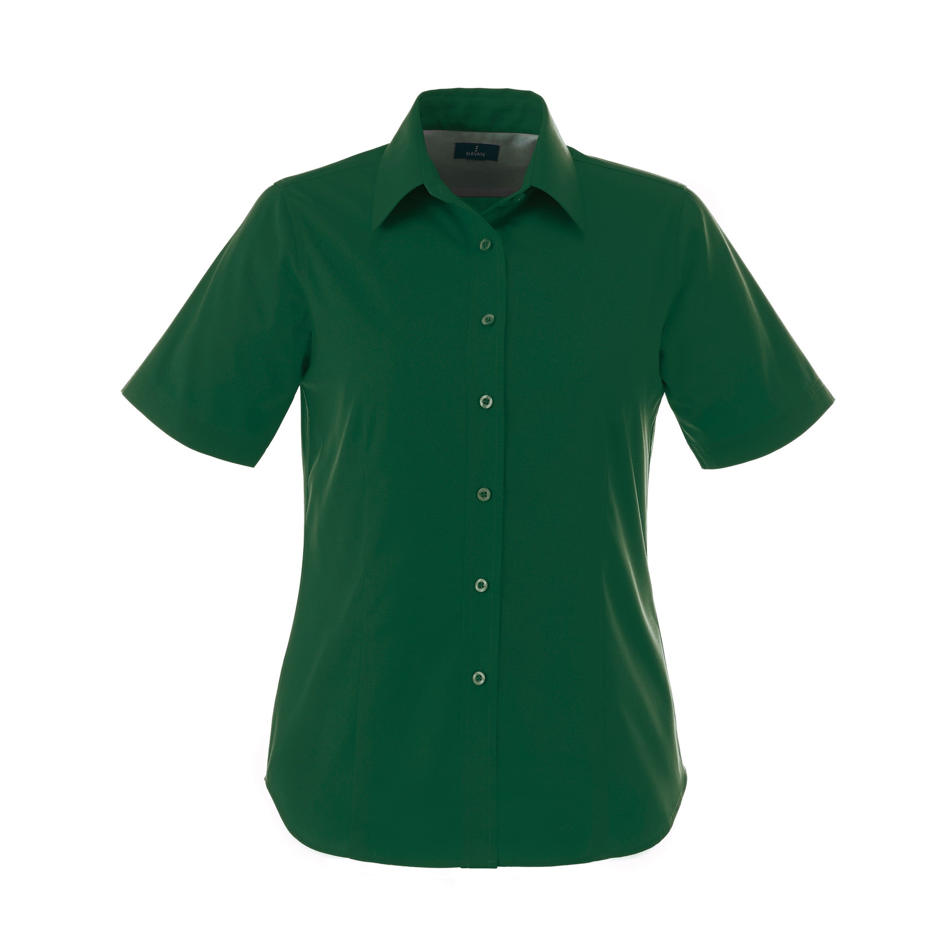 Forest green shirt on a white background