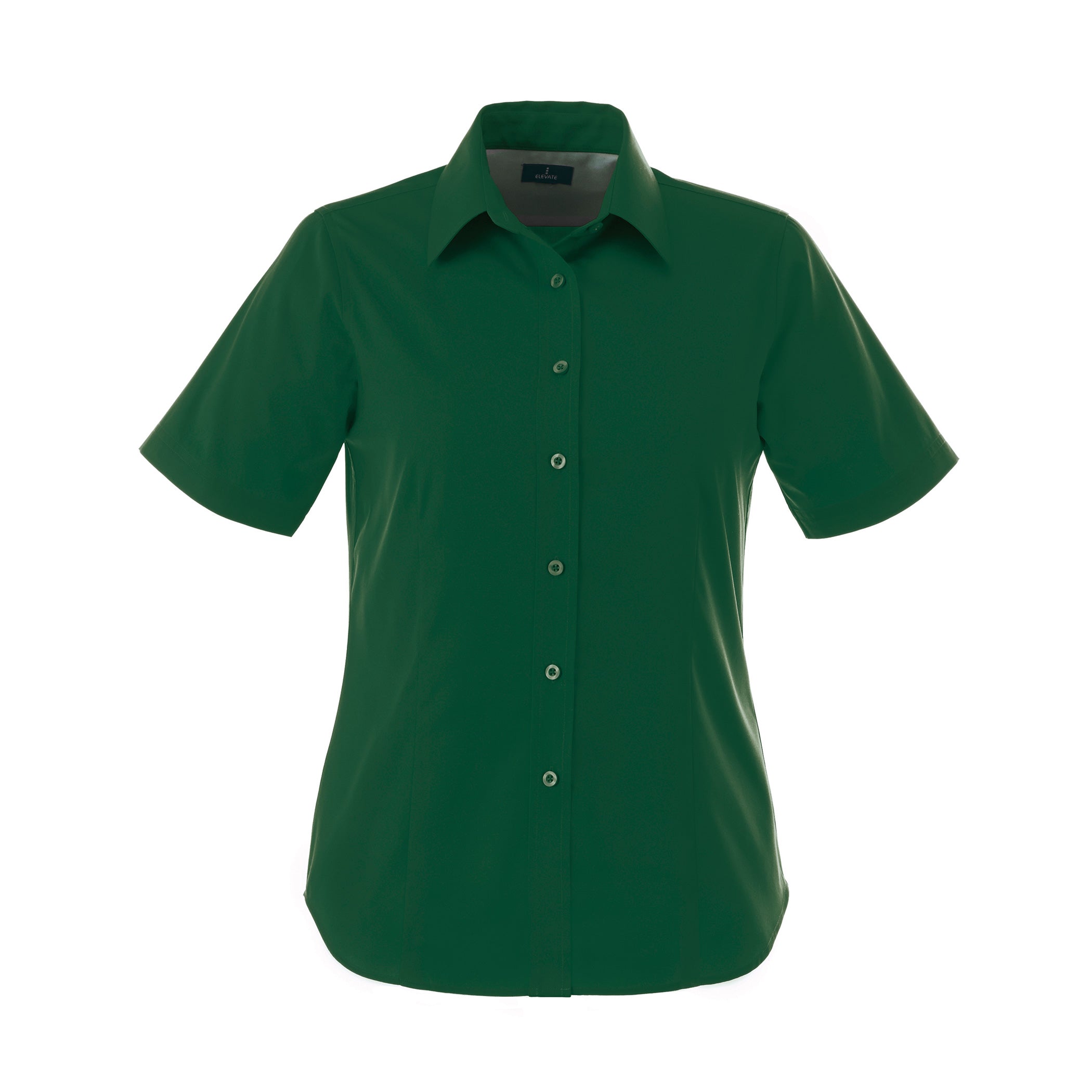 Forest green shirt on a white background
