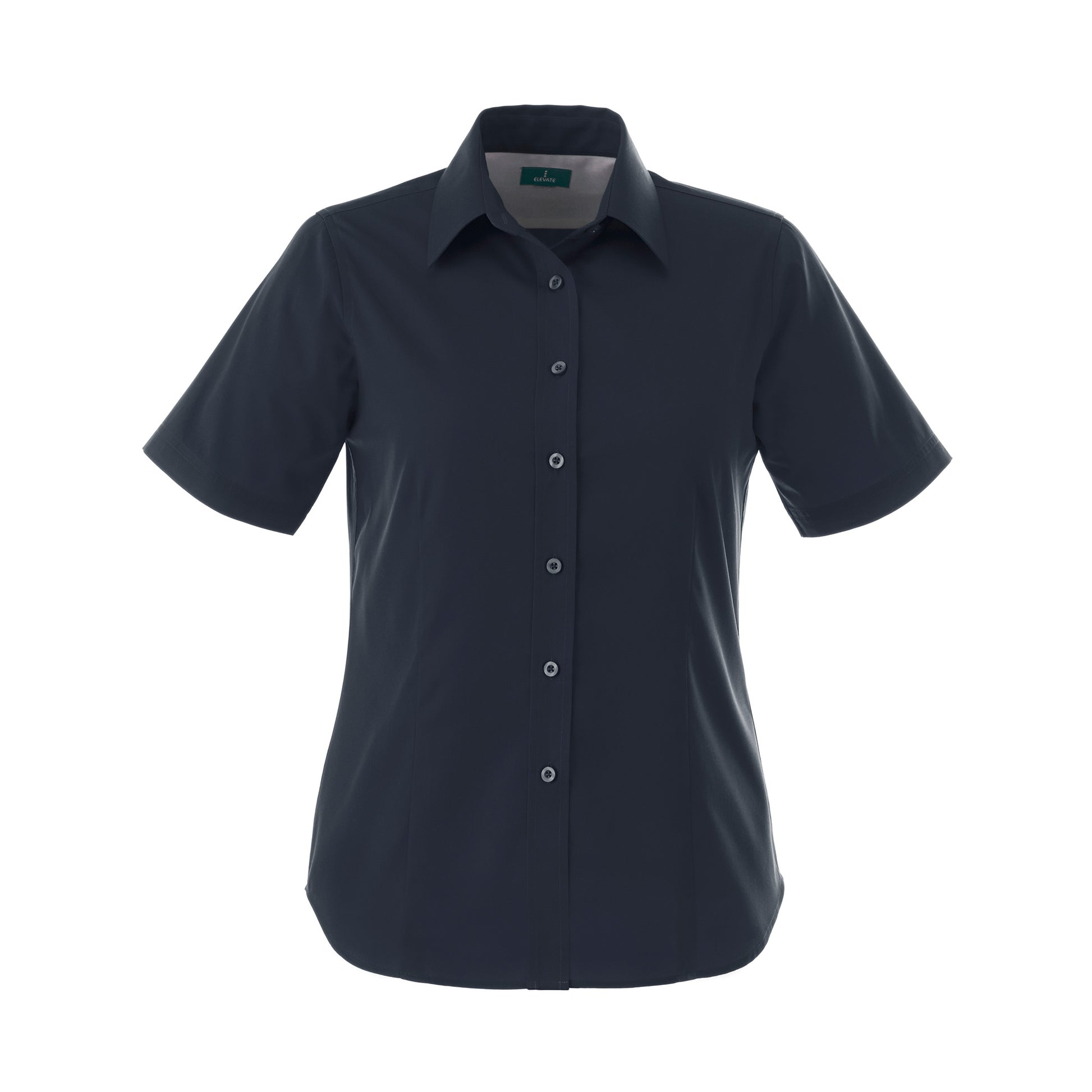 Navy shirt on a white background