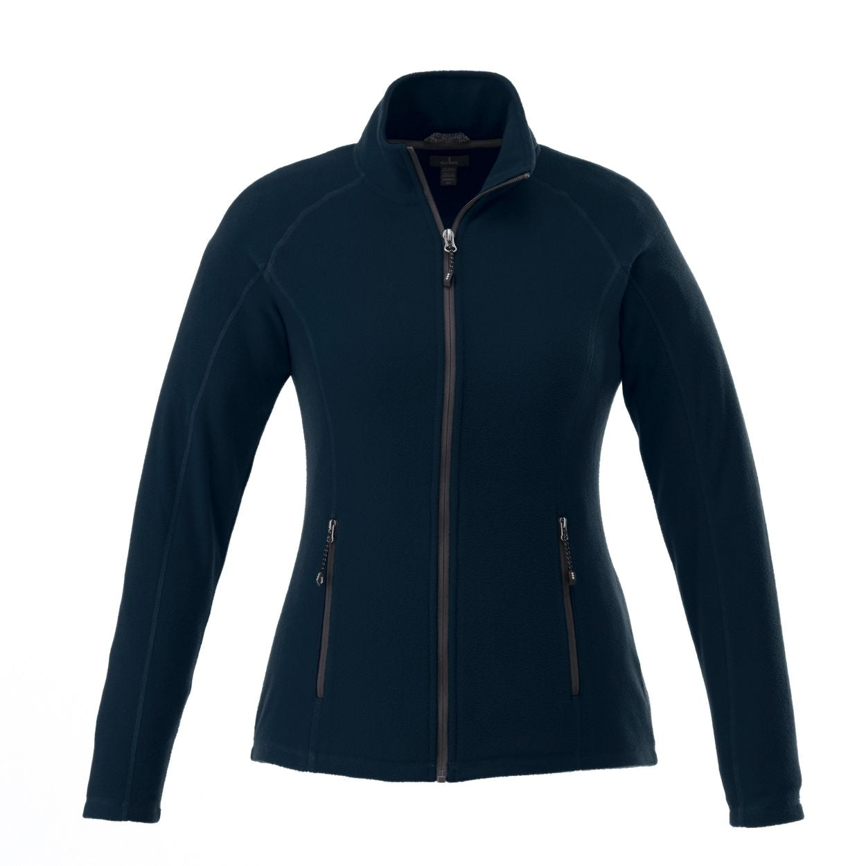 Navy polar jacket on a white background