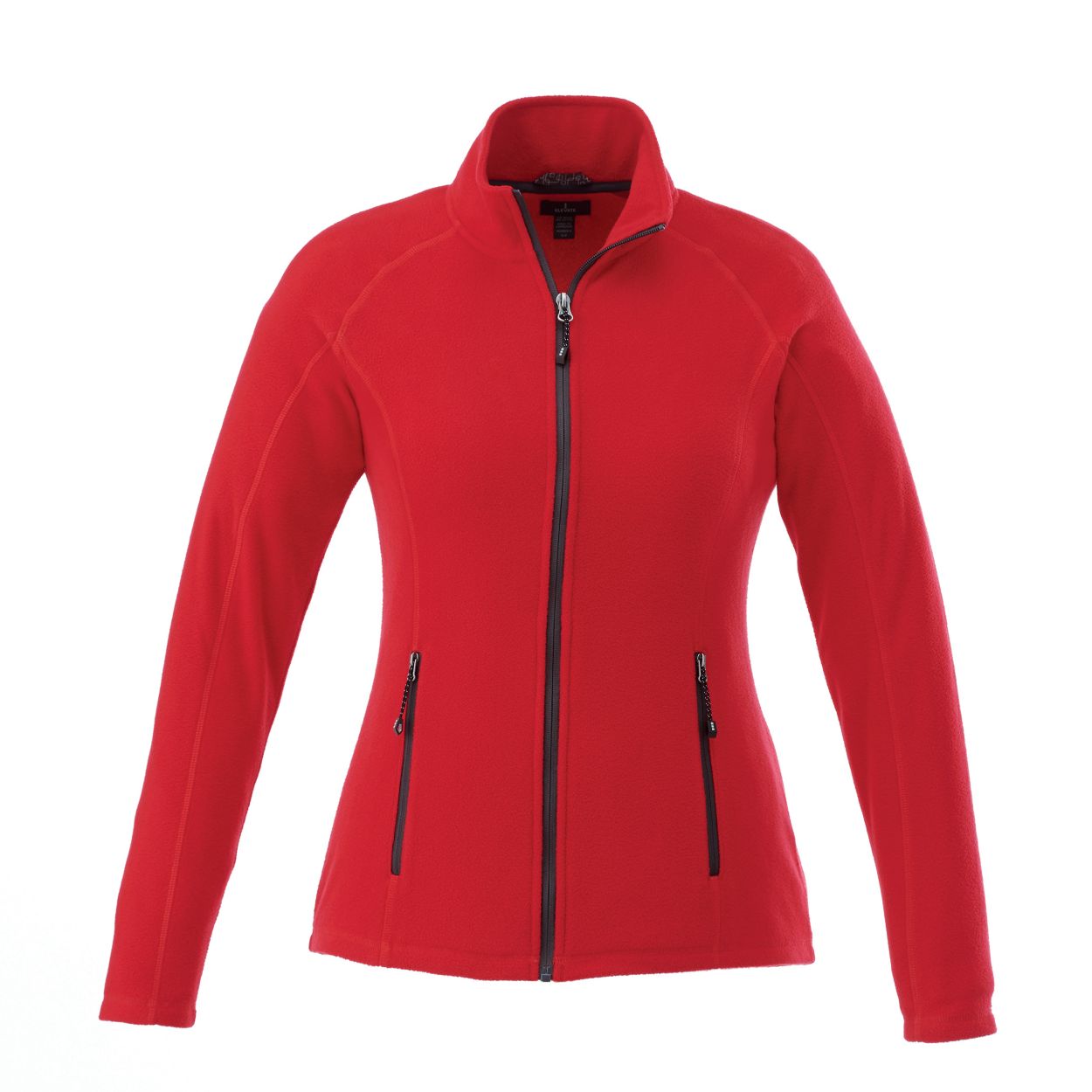 Team red polar jacket on a white background