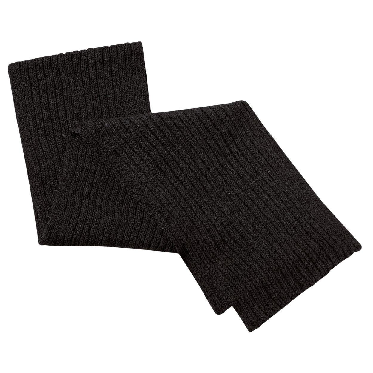 Black scarf on a white background