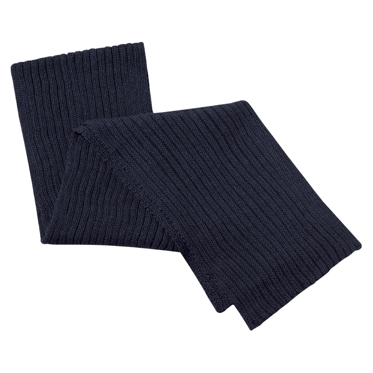 Navy scarf on a white background