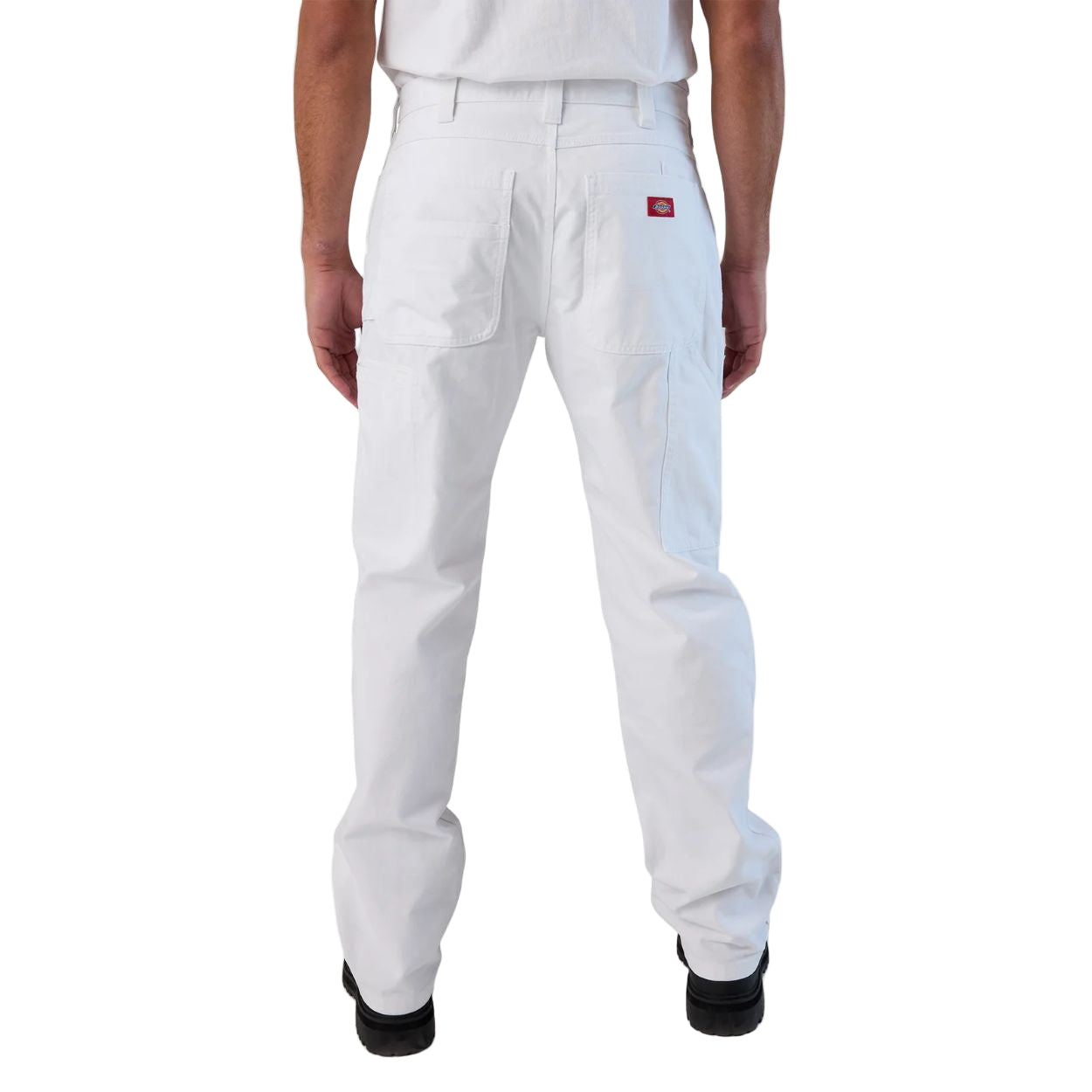 White pants on a white background
