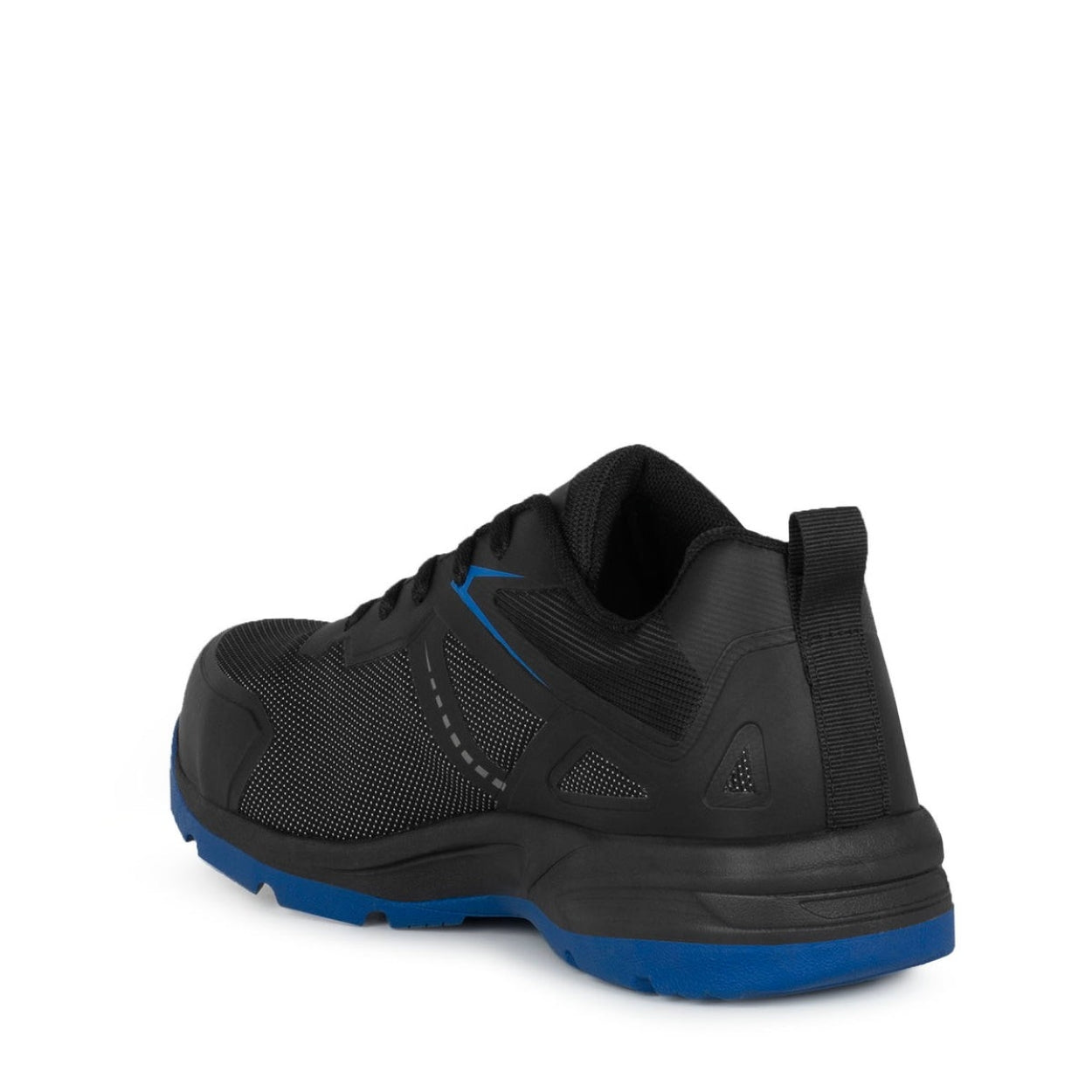 Black shoe on a white background