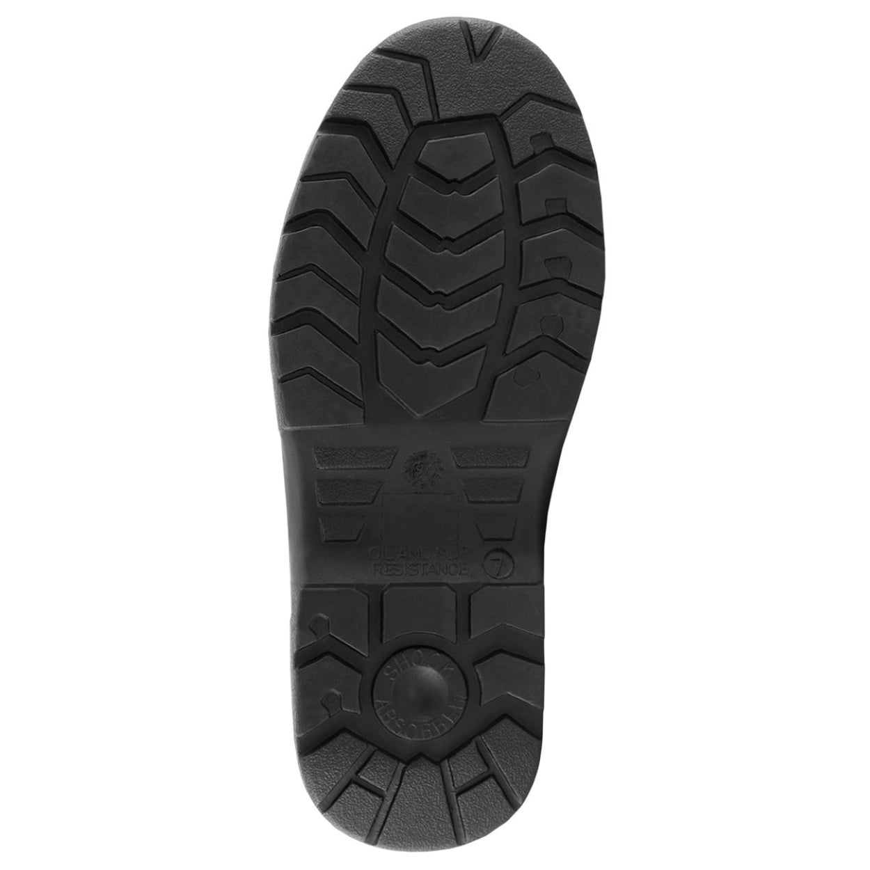 Black boot on a white background