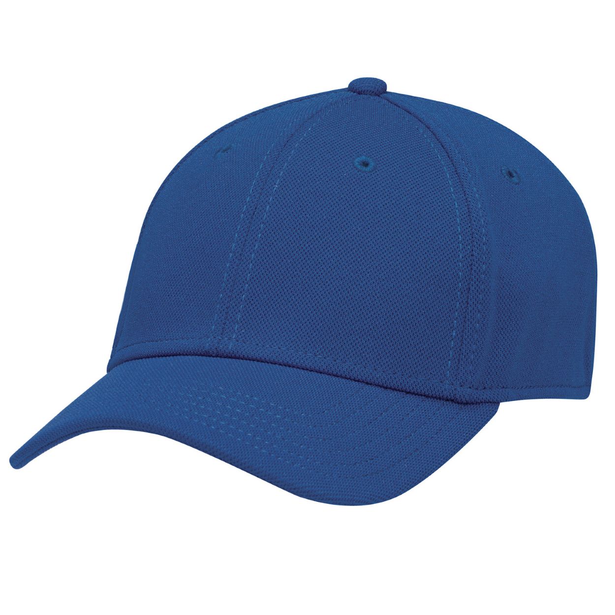 Royal blue cap on a white background