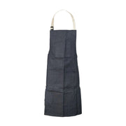 Denim apron on a white background