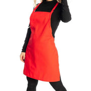 Red apron on a white background