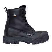 Black boot on a white background