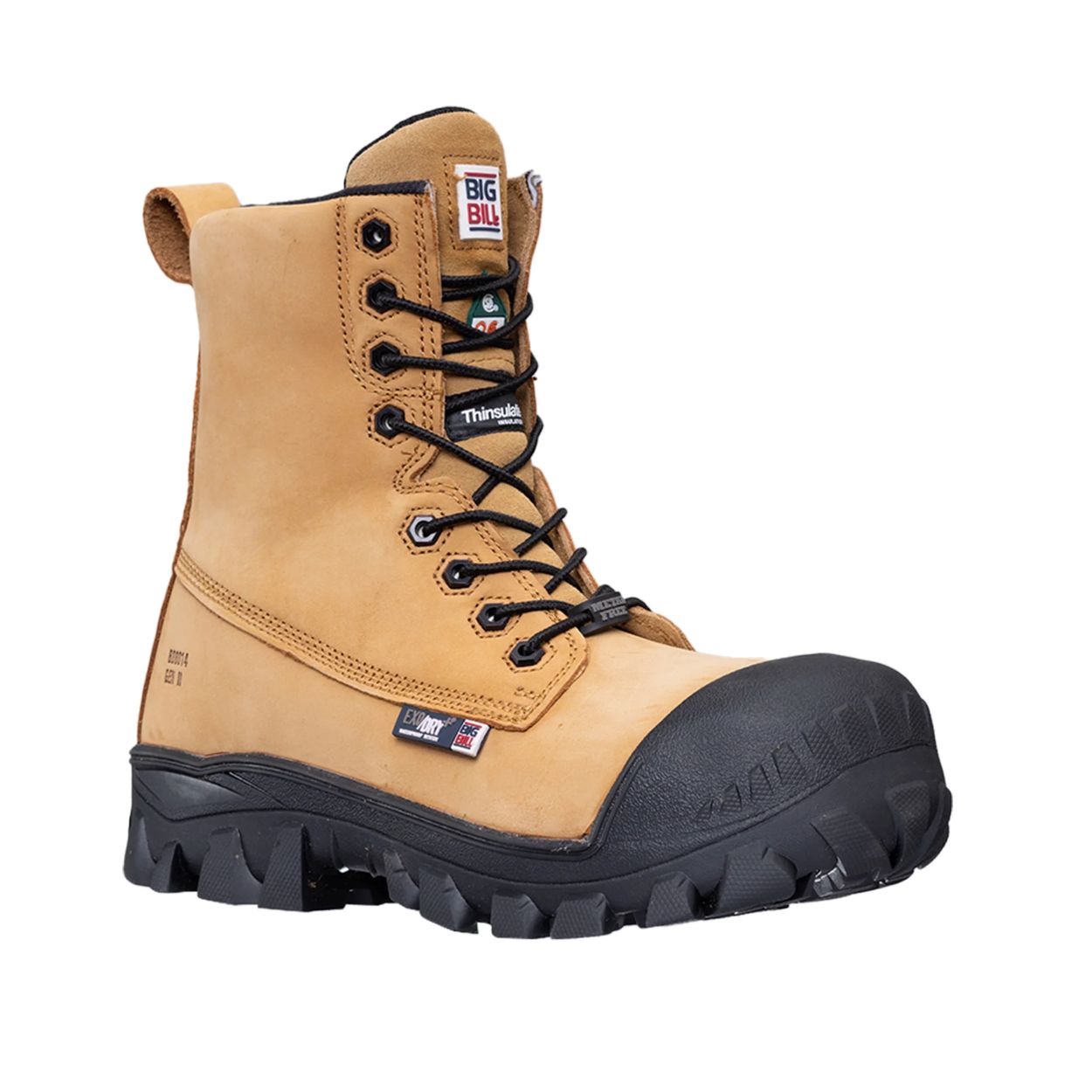 Nubuck boot on a white background