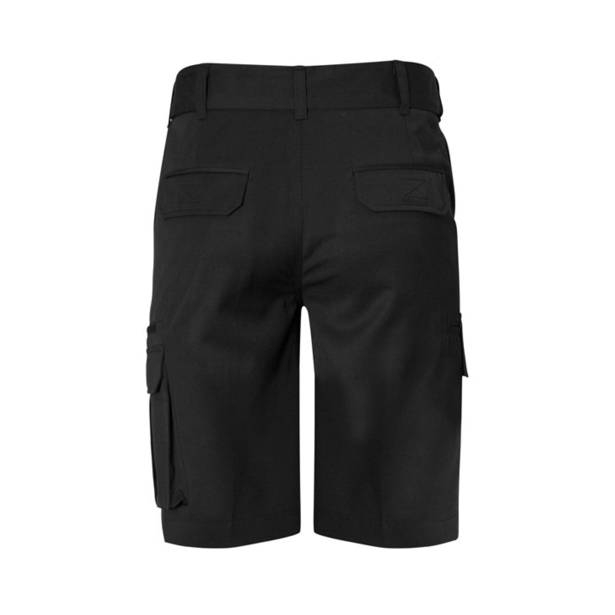 Black shorts on a white background