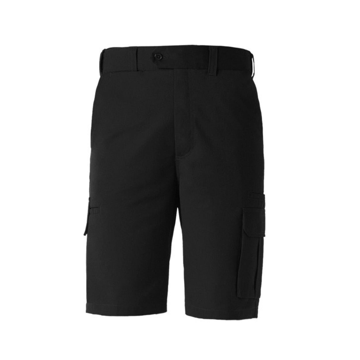Black shorts on a white background