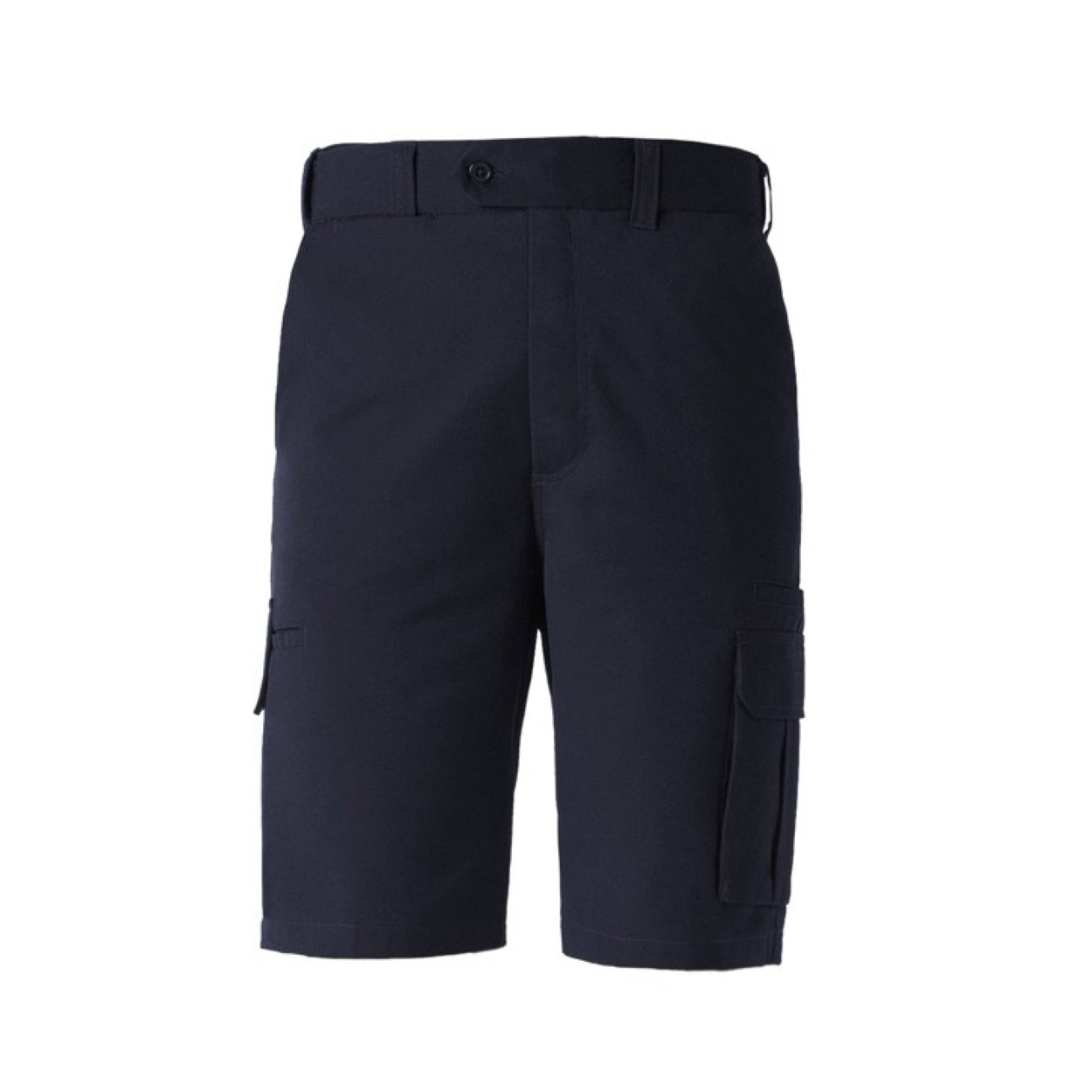Navy shorts on a white background