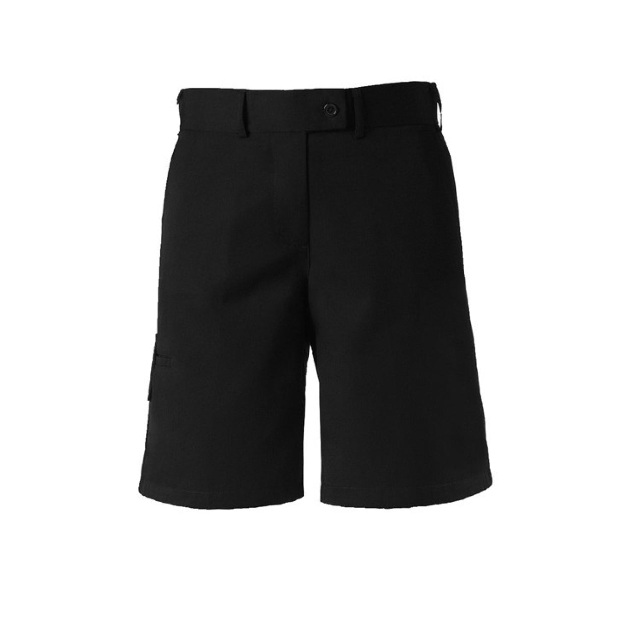 Black shorts on a white background