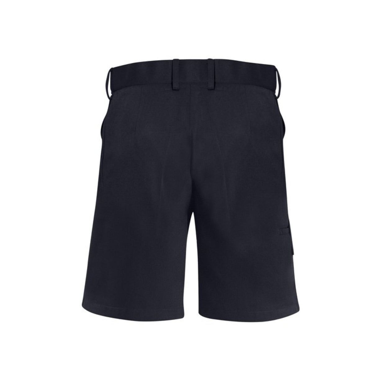 Navy shorts on a white background