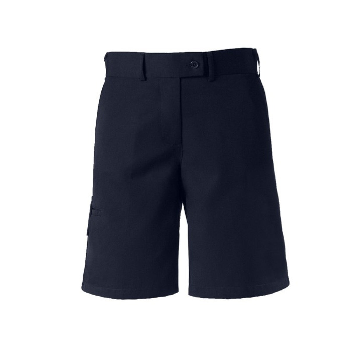 Navy shorts on a white background