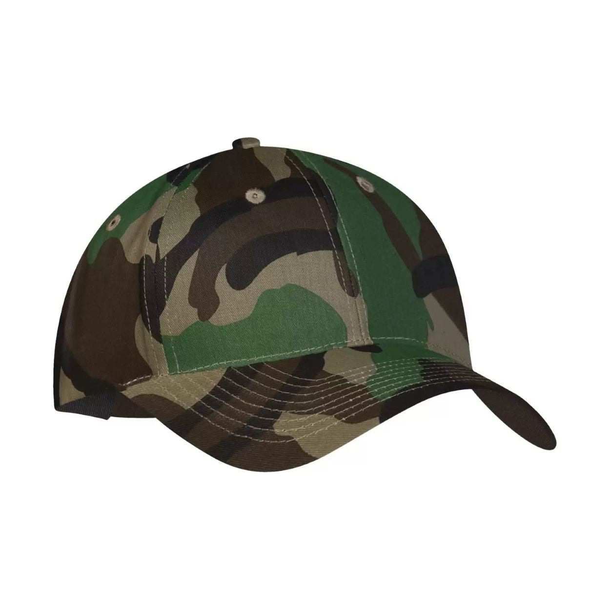 Camo cap on a white background