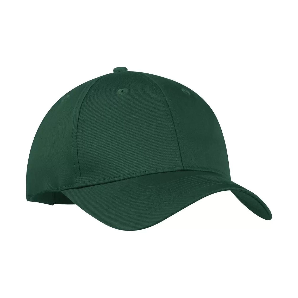 Hunter green cap on a white background
