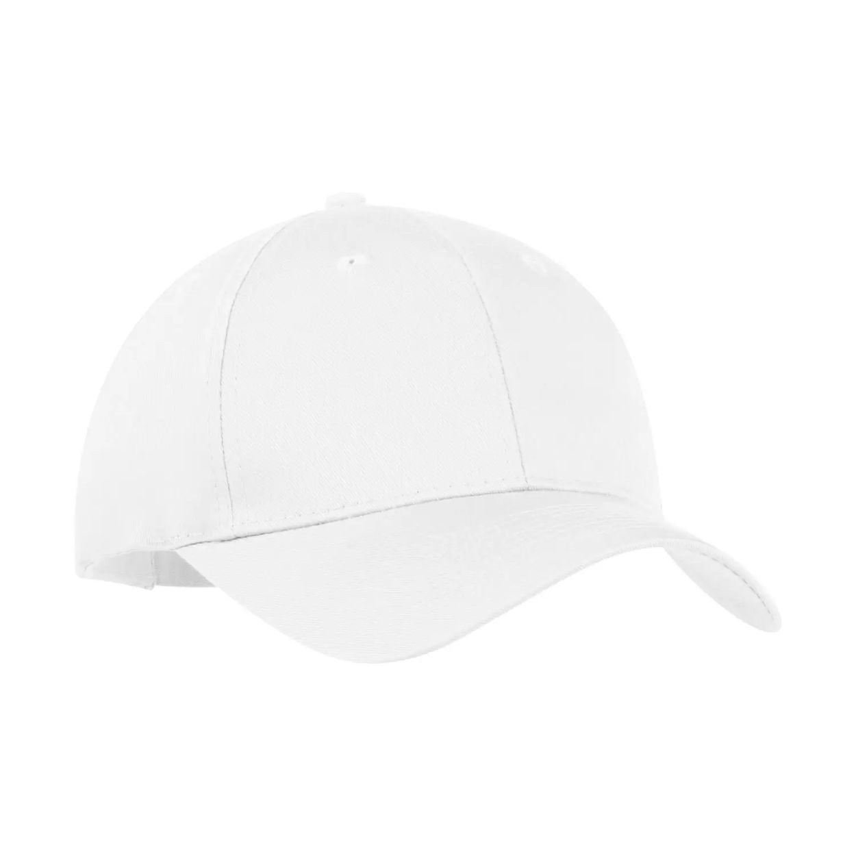 White cap on a white background