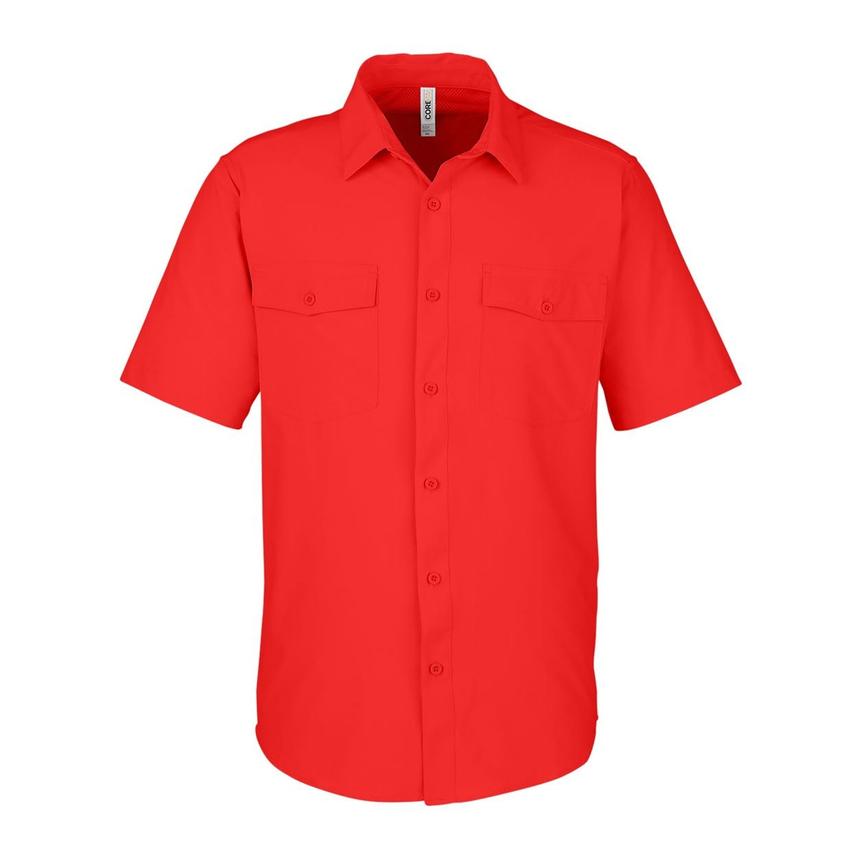 Marina red shirt on a white background