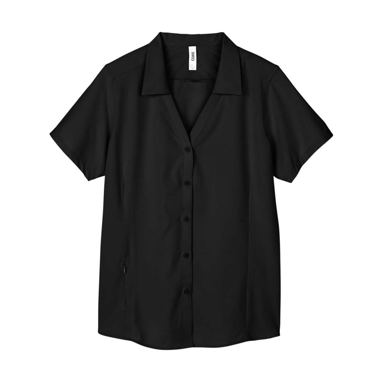 Black shirt on a white background