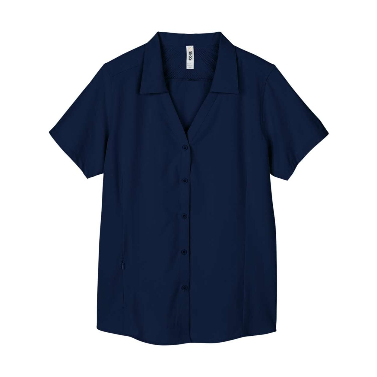 Classic navy shirt on a white background