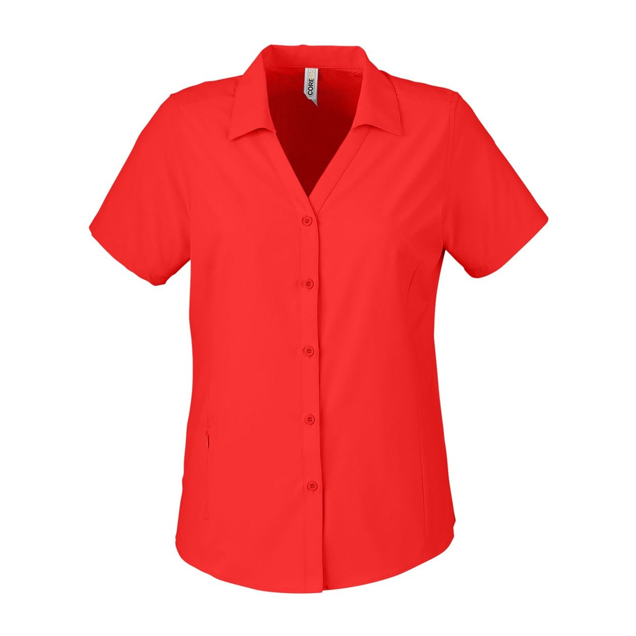 Marina red shirt on a white background