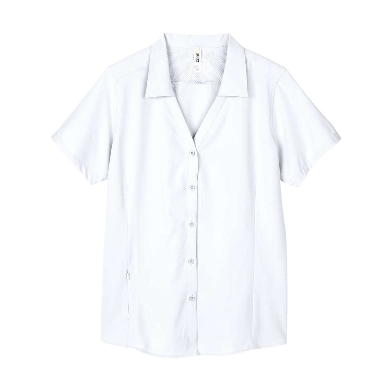 White shirt on a white background