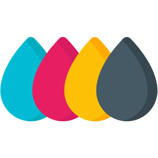 CMYK color drops