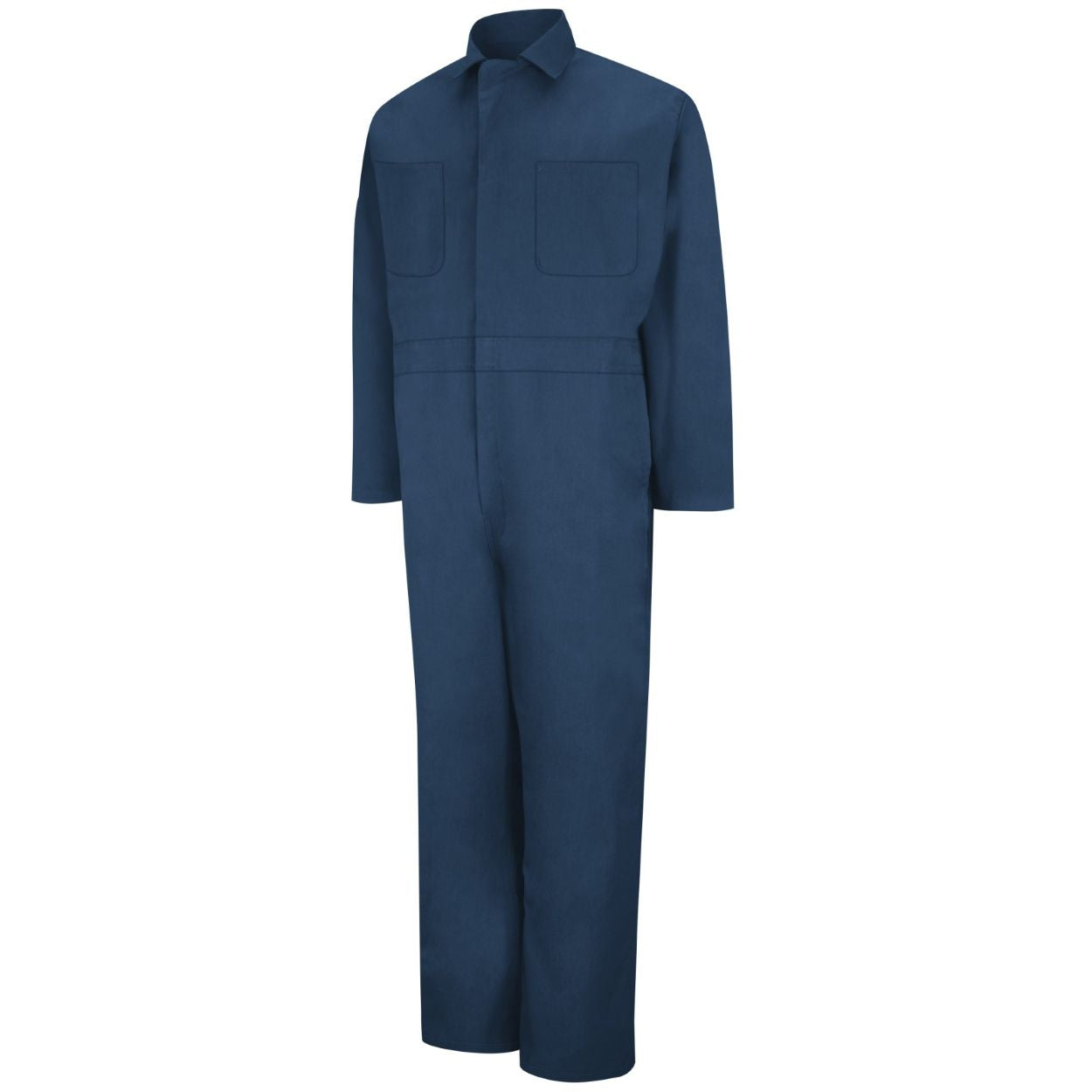 Navy coveralls on a white background
