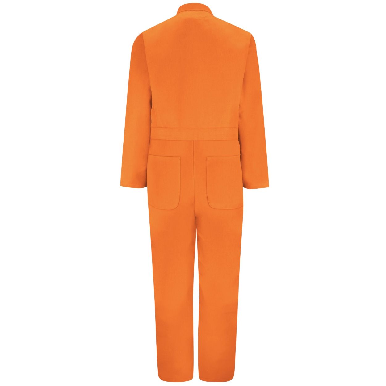 Orange coveralls on a white background