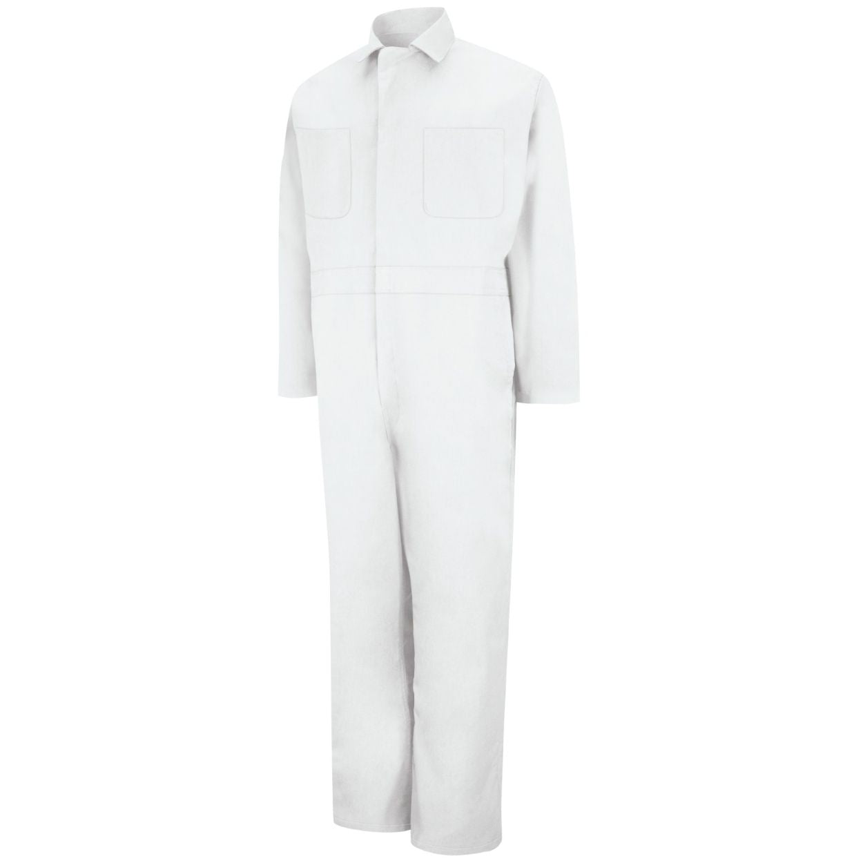 White coveralls on a white background