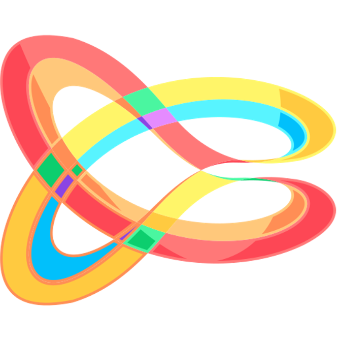 Multi-color complex swoosh design