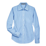 French blue striped shirt on a white background