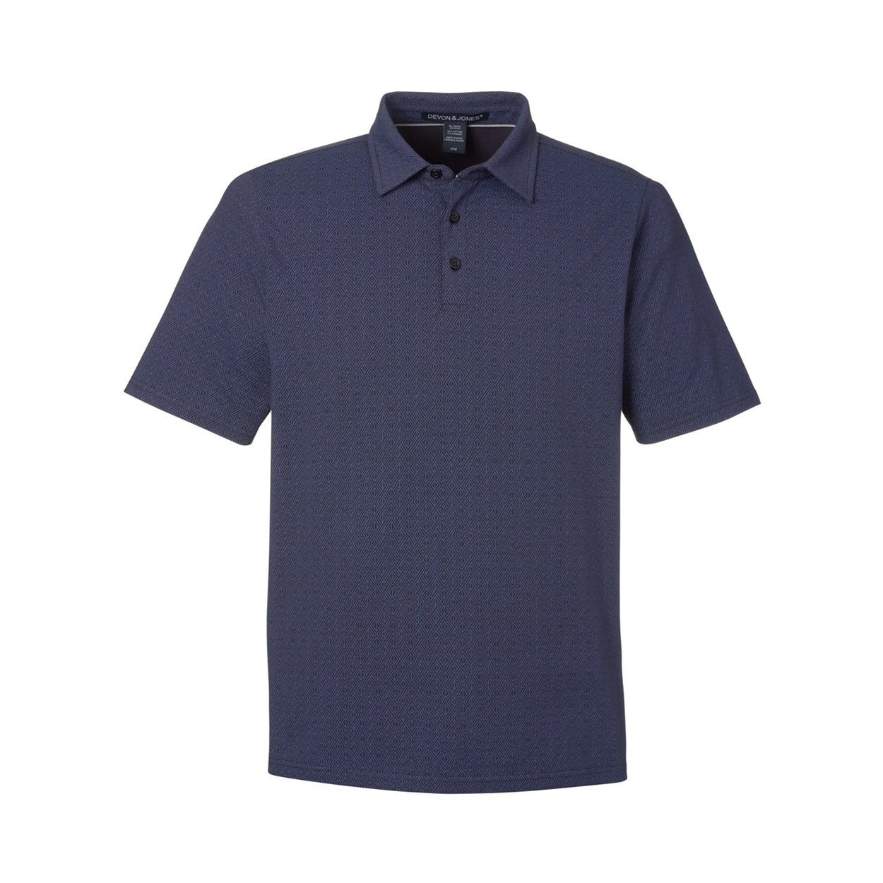 Navy / french blue polo shirt on a white background