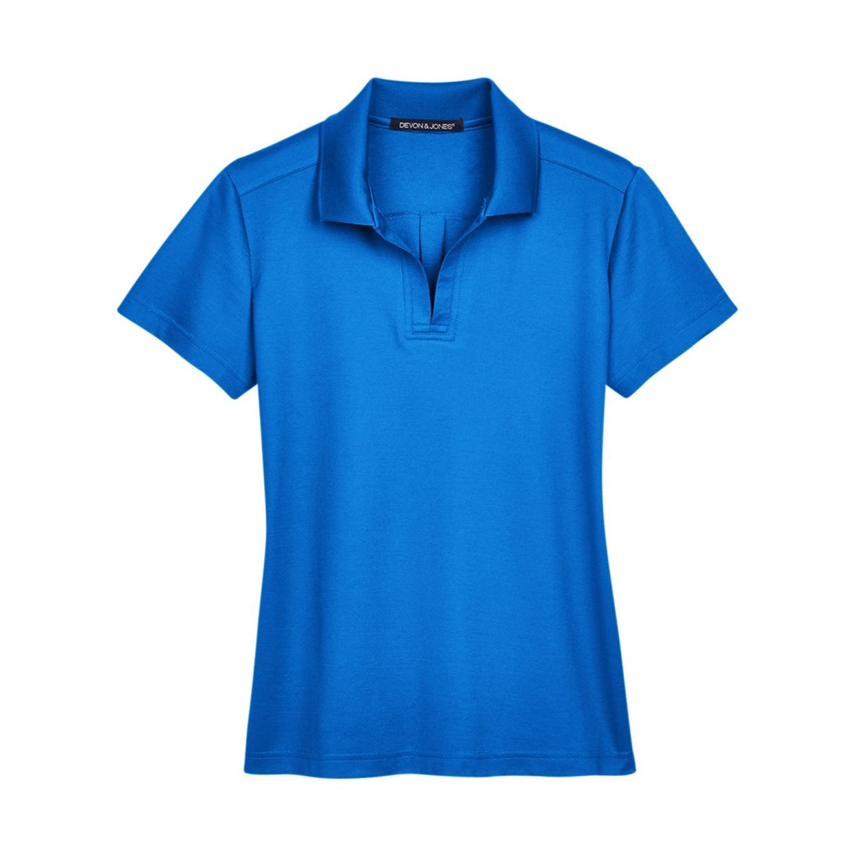 French blue polo shirt on a white background