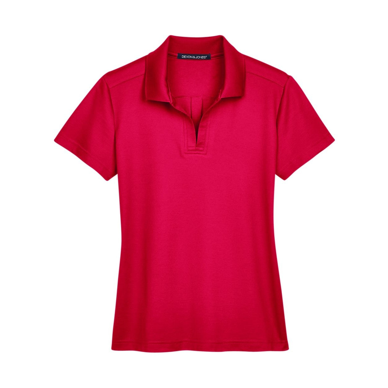 Red polo shirt on a white background