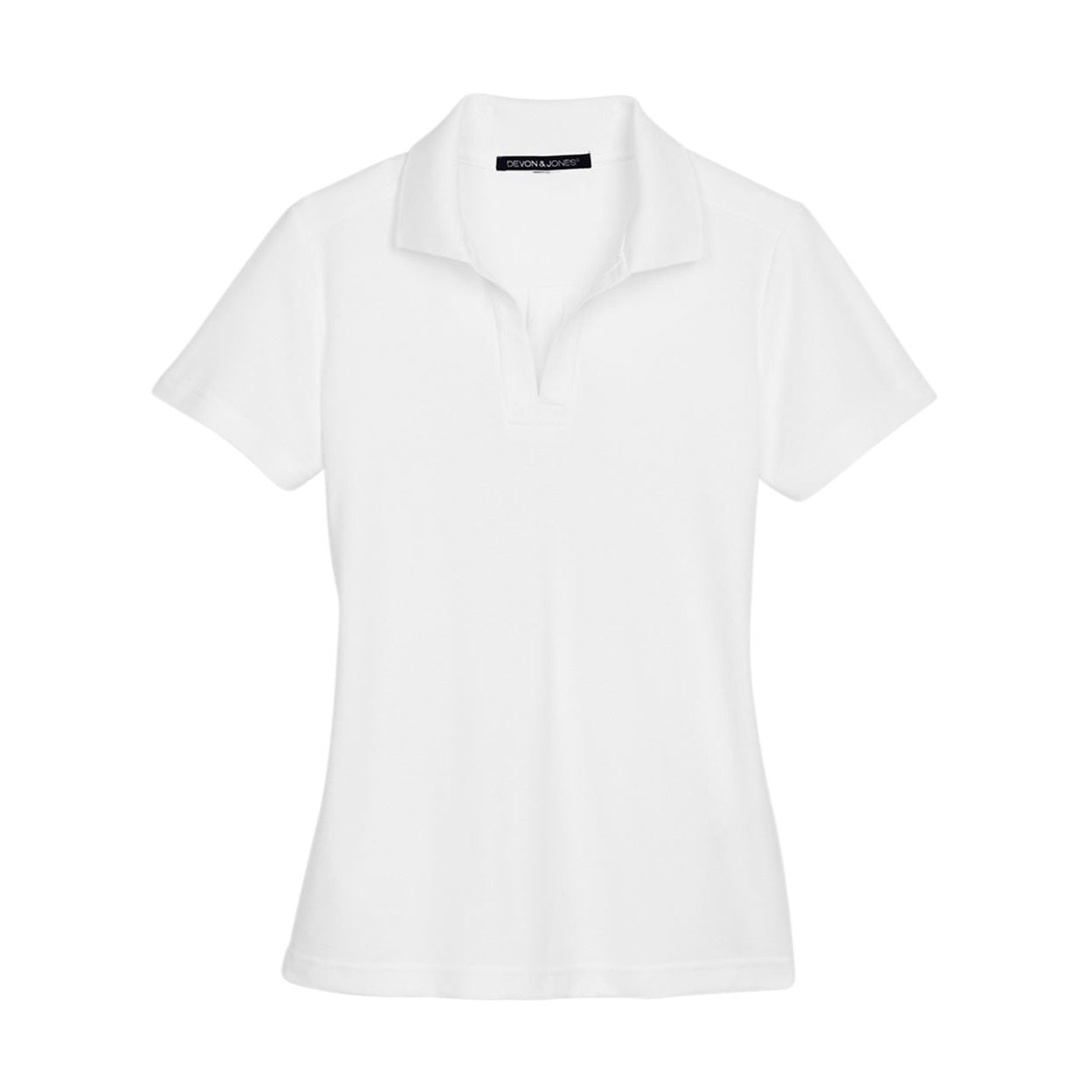 White polo shirt on a white background