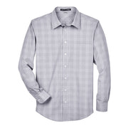 Grey checkered shirt on a white background