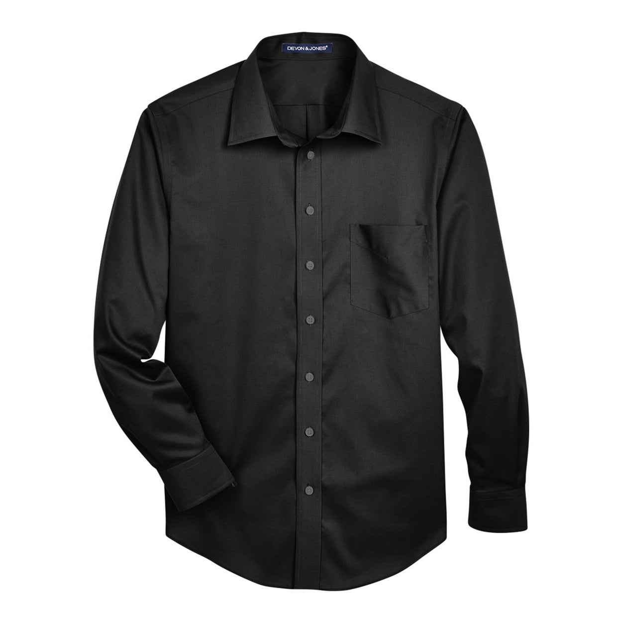Black shirt on a white background