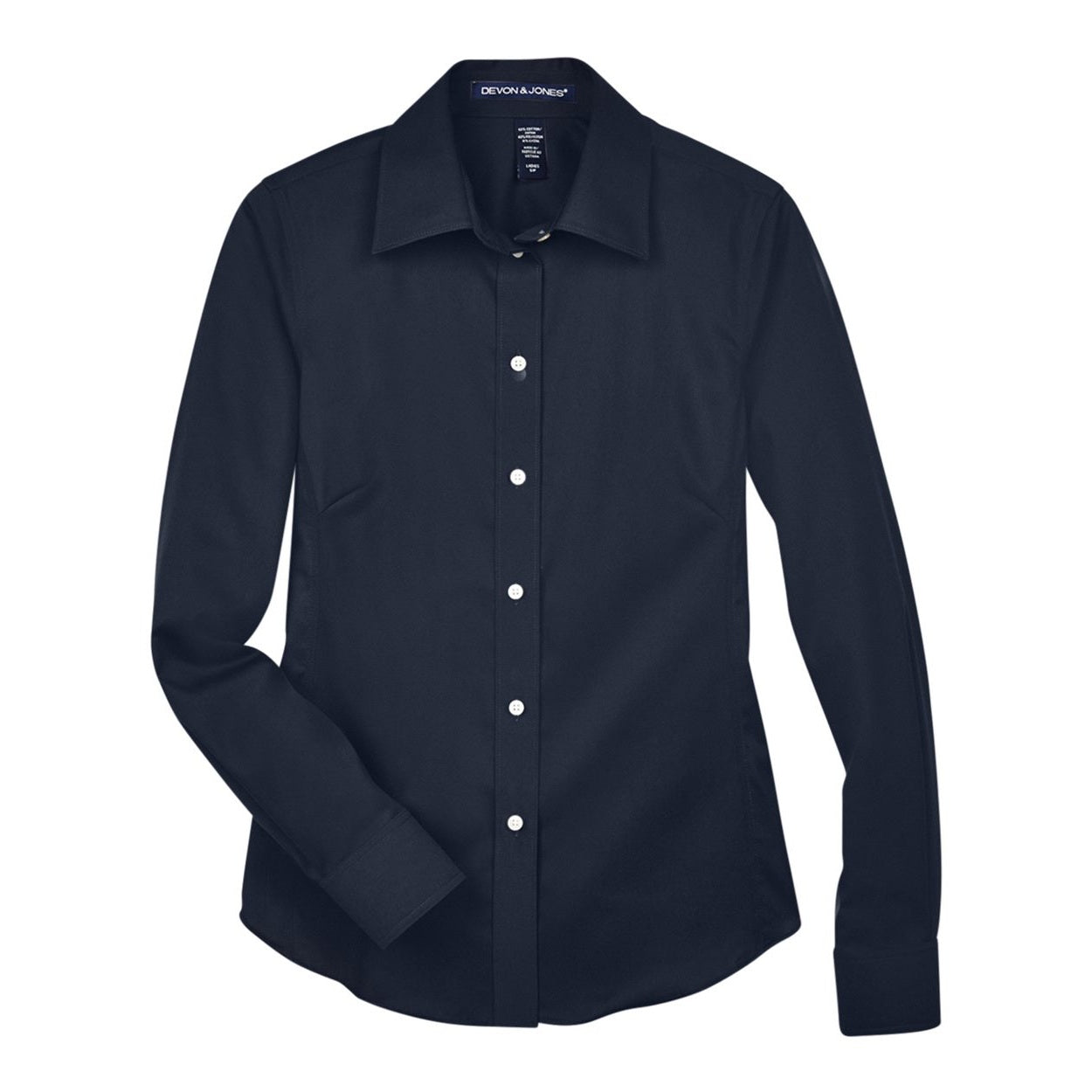 Navy shirt on a white background
