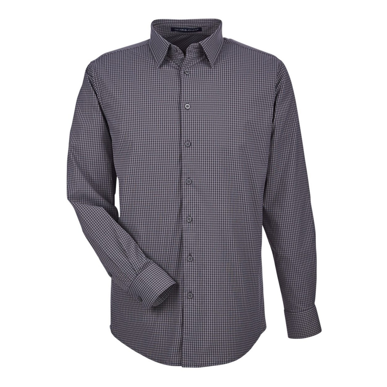 Carbon checkered shirt on a white background