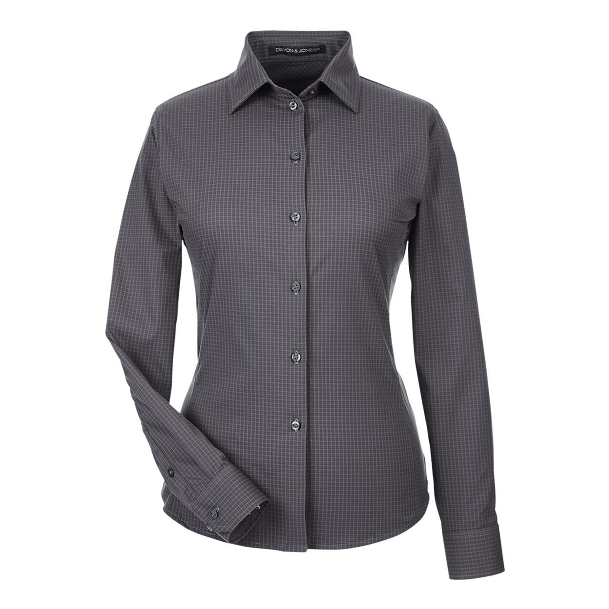 Carbon checkered shirt on a white background