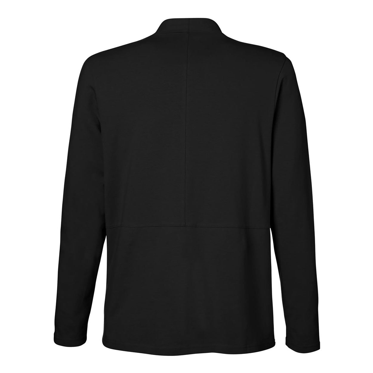Black cardigan on a white background